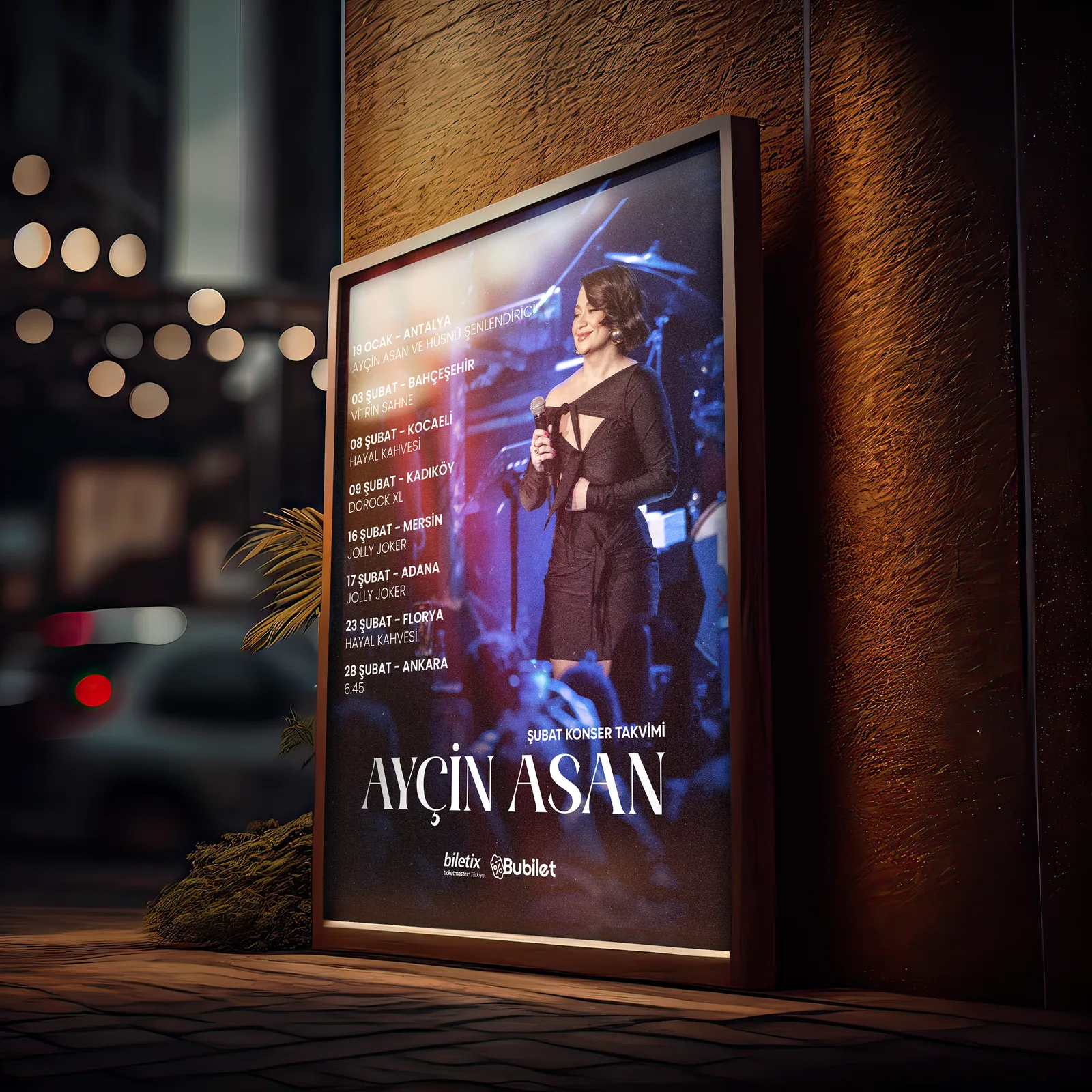 AYÇİN ASAN KONSER TAKVİMİ TASARIMI